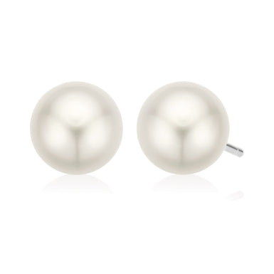 Perla By Autore 18 Carat White Gold 8mm South Sea Pearl Earrings