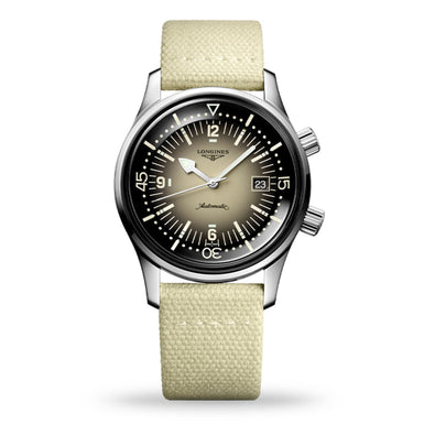 The Longines Legend Diver Beige Watch L3.774.4.30.2
