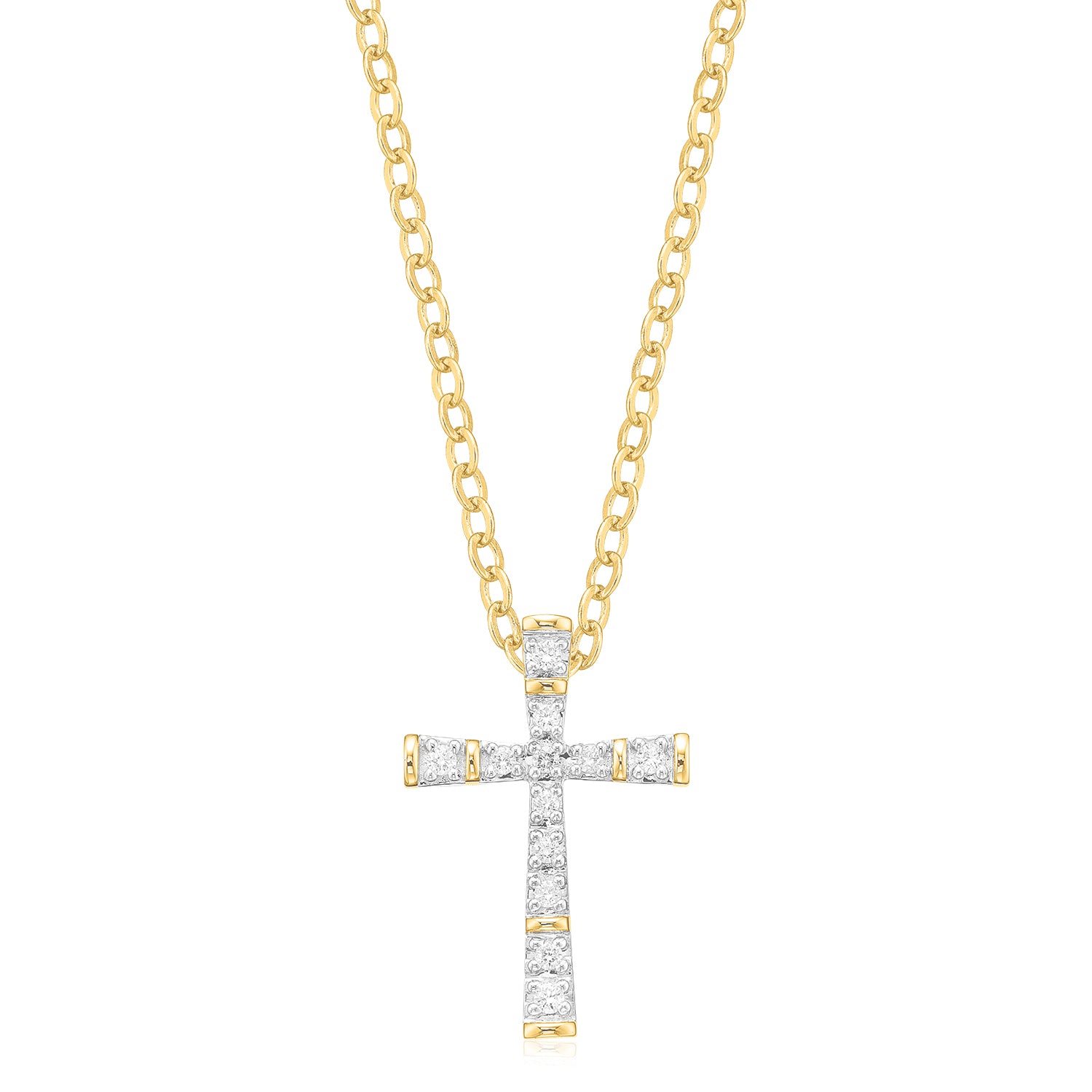 Amazon.com: 925 Solid Sterling Silver Diamond Cross Necklace, Gold Cross  Necklace, Dainty Cross Necklace for Women, Baptism Gift for Her, Mother's  Day Gift: Clothing, Shoes & Jewelry