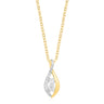 9ct Yellow Gold Round Brilliant Cut 0.40 Carat tw Floating Diamond Pendant