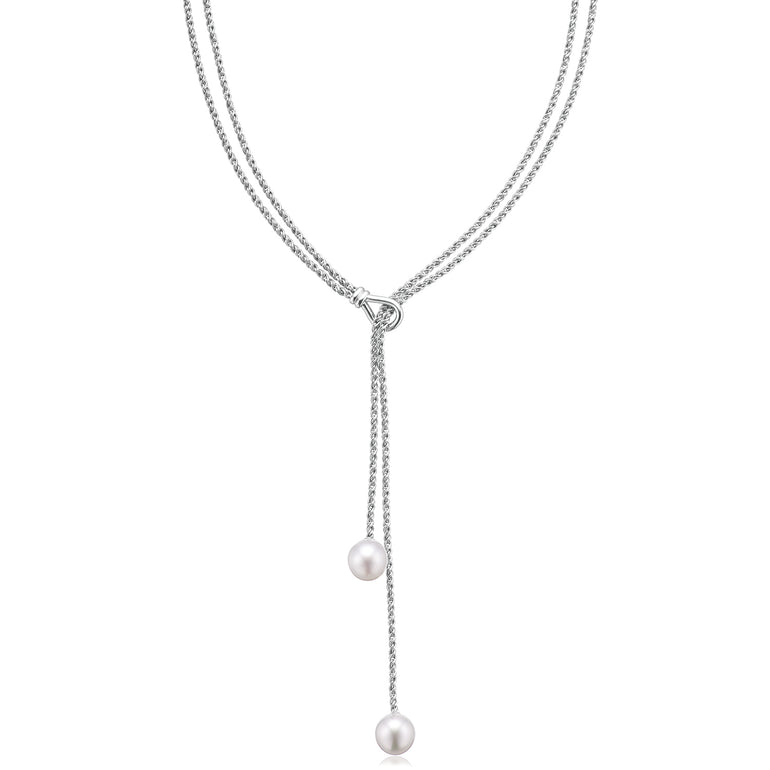 Perla by Autore Sterling Silver 10 mm White South Sea Pearl Necklace