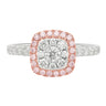 PInk Diamonds 9ct White Gold Round Brilliant Cut 0.70 Carat tw of Diamonds Dress Ring