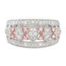 PInk Diamonds 9ct White Gold Round Brilliant Cut 0.50 Carat tw of Diamonds Dress Ring