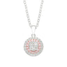 Pink Diamonds 9ct White Gold Round Brilliant Cut 0.50 Carat tw of Diamonds Pendant