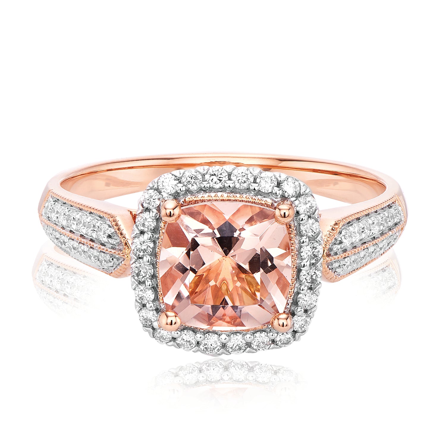Francesca | Heirloom Crown Pear Cut Ring in Morganite – Michellia Fine  Jewelry