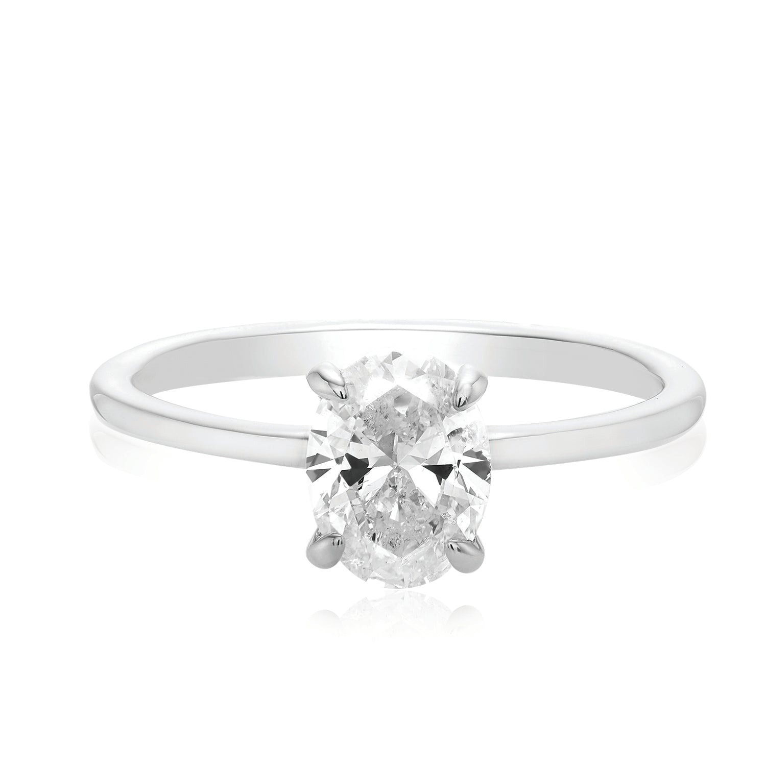 18 carat white gold store diamond ring