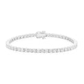 18ct White Gold Round Brilliant Cut 6 Carat tw Tennis Bracelet