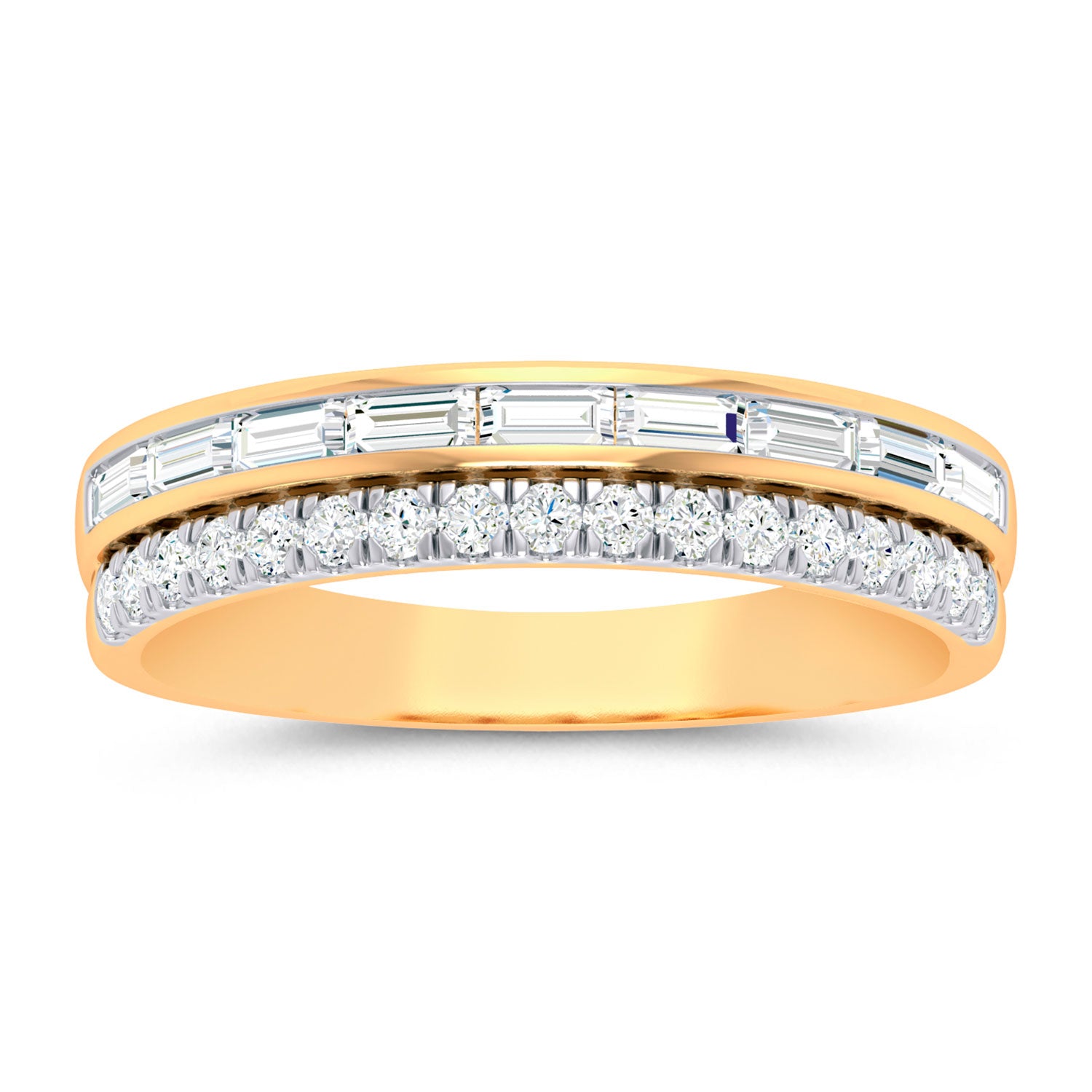 Prong Set Baguette Diamond Eternity Ring: Carina VS1 Diamonds. 14k, 18k  Gold or Platinum. Half, 3/4 or Full Eternity Band - Etsy