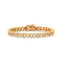 9ct Yellow Gold Round Brilliant Cut 0.50 carat tw Diamond Bracelet