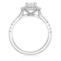 18ct White Gold Asscher & Round Cut 1.14 Carat tw Diamond Ring
