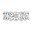 9ct Yellow Gold Round Brilliant Cut 1.00 ctw Diamond Dress Ring