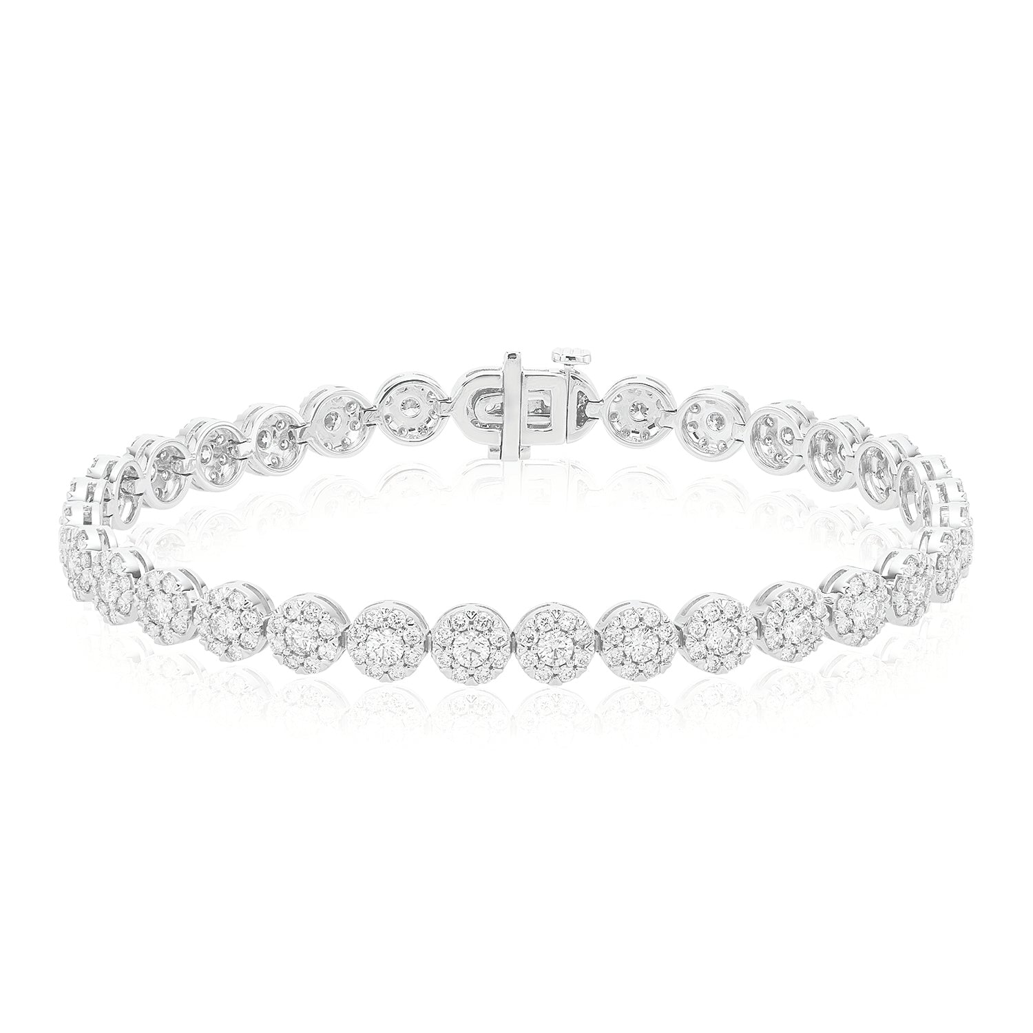 Round cut deals diamond bracelet