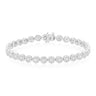 9ct White Gold Round Brilliant Cut 4.00 ctw Diamond Bracelet