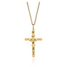 9ct Yellow Gold 32mm Crucifix Pendant