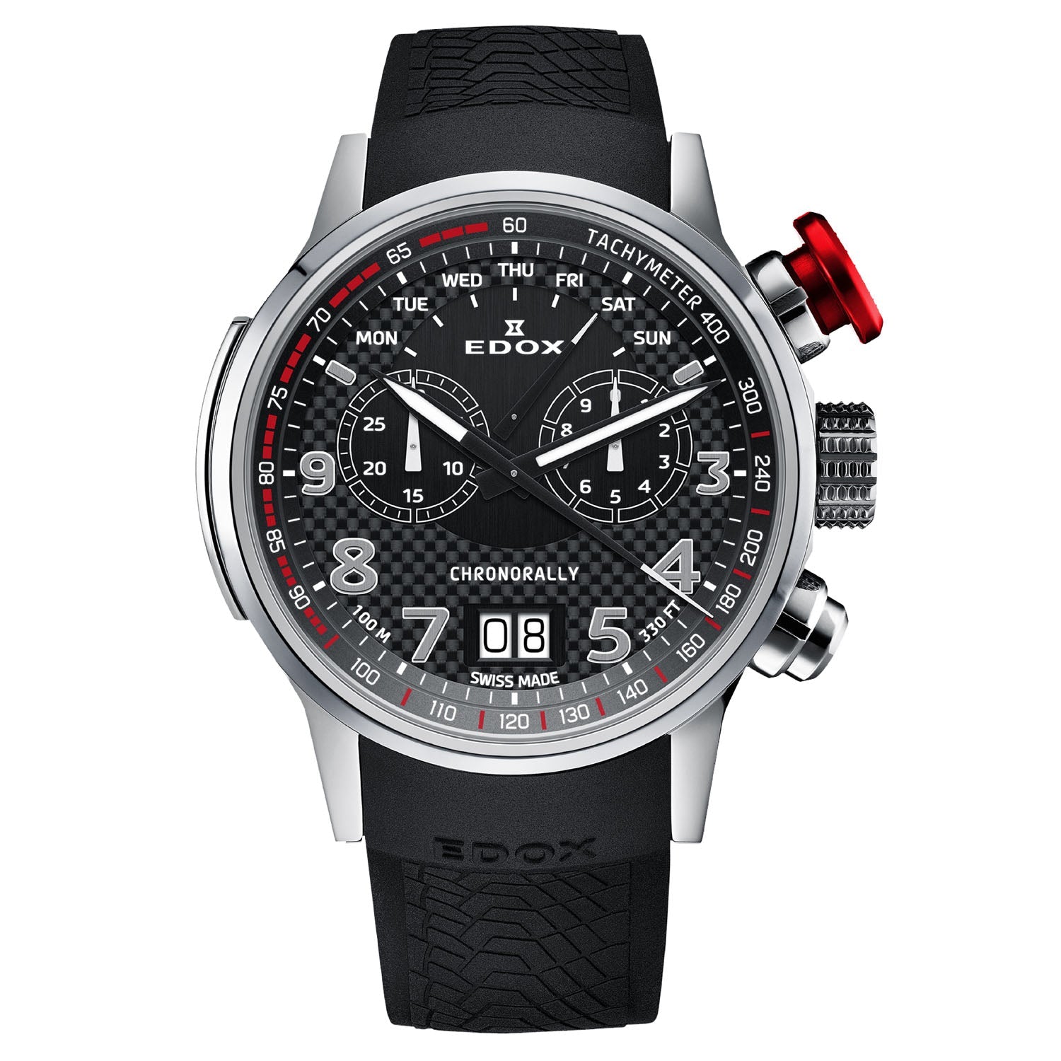 Edox Chronorally Men's Quartz Watch - 38001TINNRO3