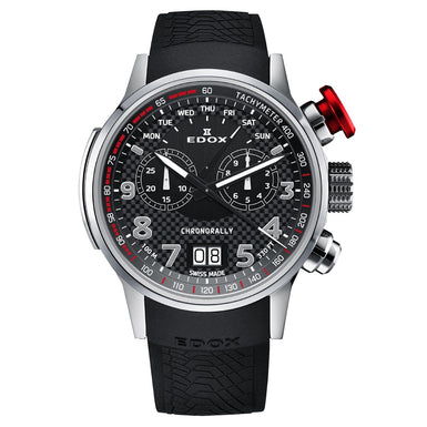 Edox Chronorally Men's Quartz Watch - 38001TINNRO3