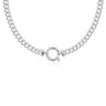 Sterling Silver 45cm Bolt Ring Necklace