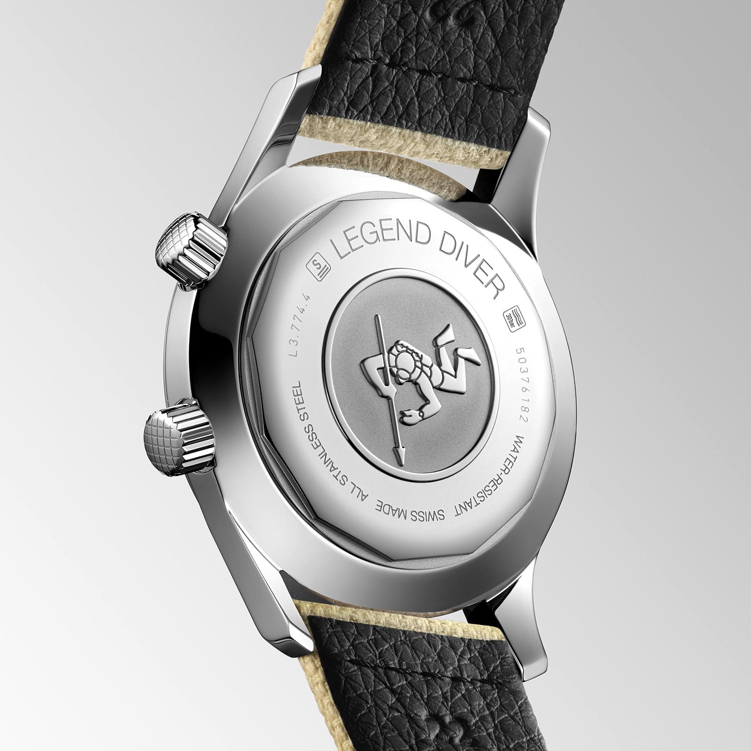 The Longines Legend Diver Beige Watch L3.774.4.30.2