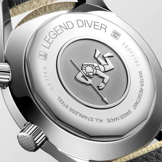 The Longines Legend Diver Beige Watch L3.774.4.30.2
