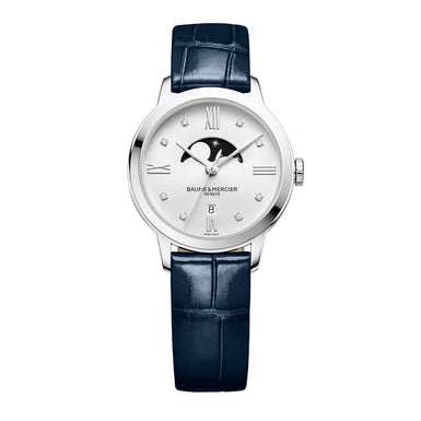 Baume & Mercier Classima Quartz, Moon Phase, Diamond Set Women's Watch 31mm