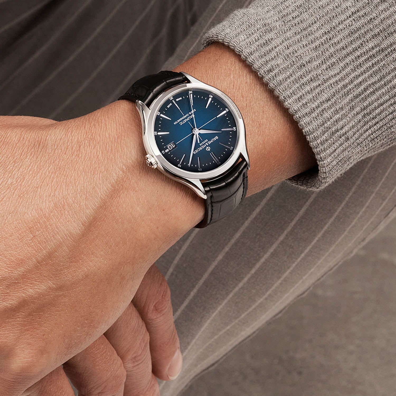 Baume Mercier Clifton Baumatic, Cosc Certified, Date Men's Watch