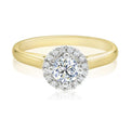 Forevermark 18ct Two Tone Gold Round Cut with 0.60 CARAT tw of Diamonds Ring