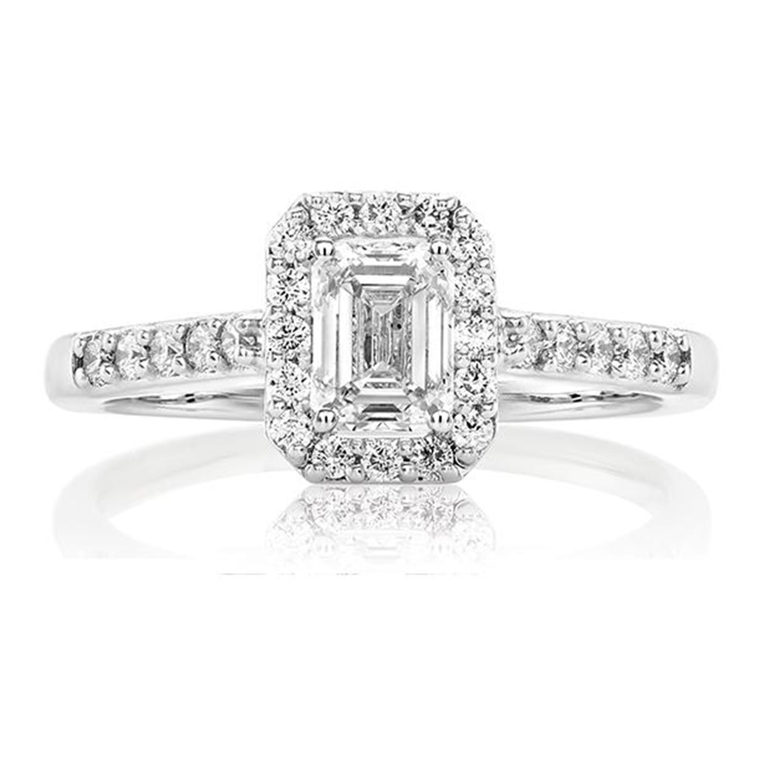 Princess Cut - Halo Style - Engagement Ring