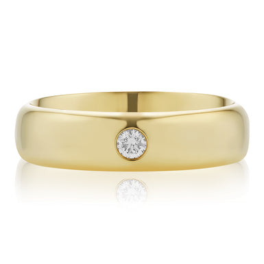 Forevermark 9ct Yellow Gold Round Cut 0.10 CARAT tw of Diamonds Ring