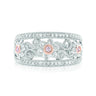 Pink Diamonds 9ct White Gold Round Brilliant Cut 0.34 CARAT tw of Diamond Ring
