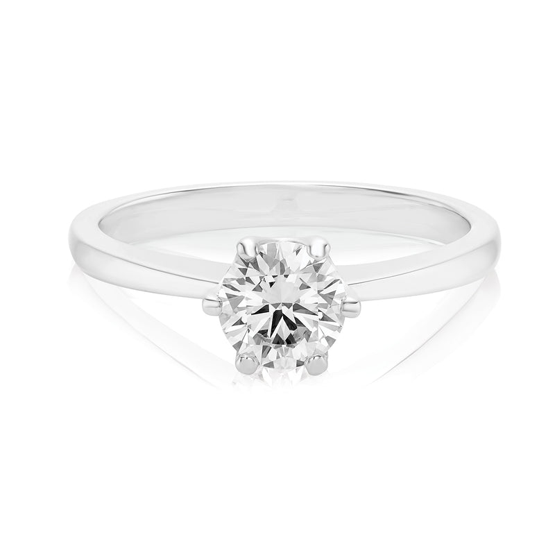 Promise 18ct White Gold Round Brilliant Cut with 0.70 CARAT of Certified Diamonds Ring