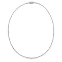 18ct White Gold Round Brilliant Cut with 8 CARAT tw of Diamonds Tennis Necklace