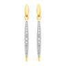 9ct Yellow Gold Round Brilliant Cut 1/4 CARAT tw of Diamonds Earrings