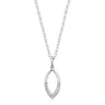 9ct White Gold Round Brilliant Cut 0.10 CARAT tw of Diamonds Pendant