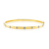 9ct Yellow Gold Round Brilliant Cut 1/2 CARAT tw of Diamonds Bangle