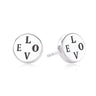 Vera Wang Sterling Silver Circle Earrings
