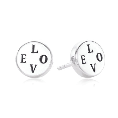 Vera Wang Sterling Silver Circle Earrings