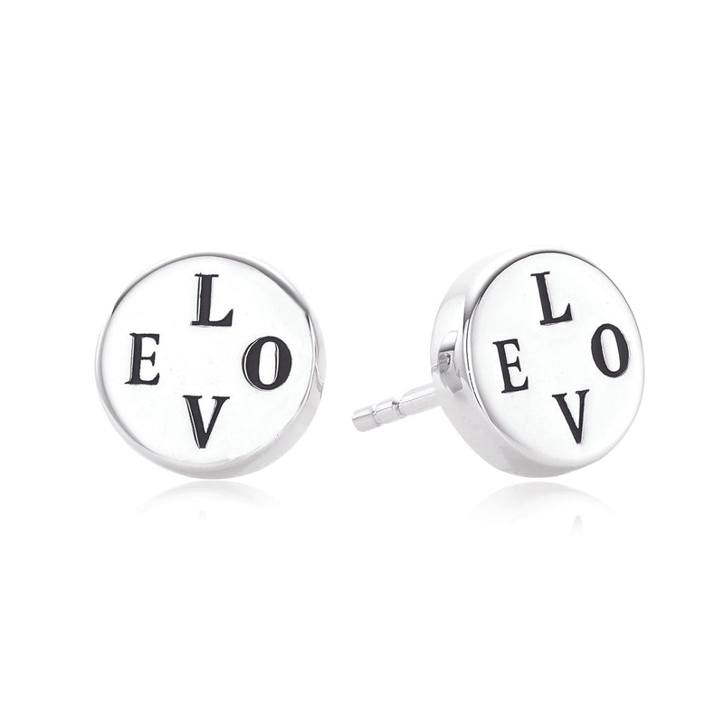 Vera Wang Sterling Silver Circle Earrings
