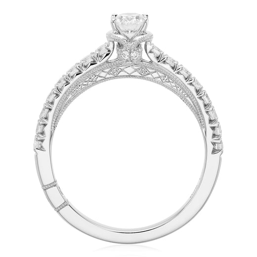 Royale Platinum Round Brilliant Cut 0.60 CARAT tw of Diamonds Ring