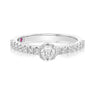 Royale Platinum Round Brilliant Cut 0.60 CARAT tw of Diamonds Ring