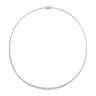 10ct White Gold Round Brilliant Cut 8 CARAT tw of Diamonds Tennis Necklace